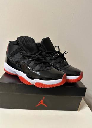 Кроссовки мужские air jordan 11 retro playoffs bred aj11 ейр джордан 11 ретро черные6 фото