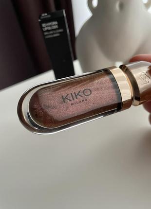 Блеск для губ kiko milano 3d hydra lipgloss в оттенка 44 disruptive brown