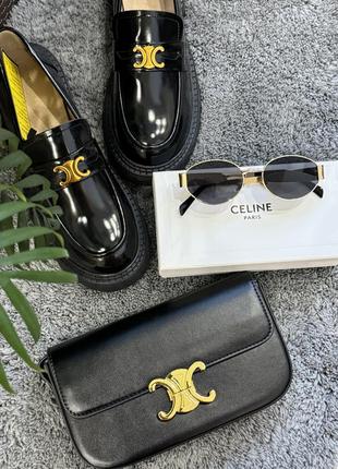 Сумка кожаная в стиле Womens celine