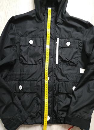 Adidas originals hooded windbreaker jacket black - mens jackets from attic clothing uk7 фото