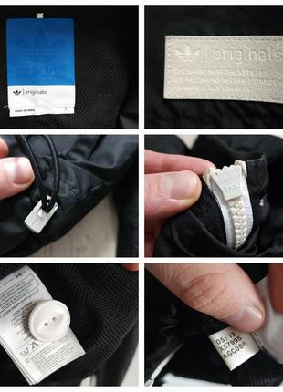 Adidas originals hooded windbreaker jacket black - mens jackets from attic clothing uk10 фото