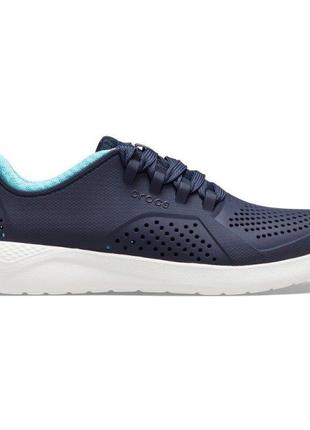 Крокс кросівки лайтрайд пейсер сині з блакитним crocs literide pacer navy/ice blue3 фото