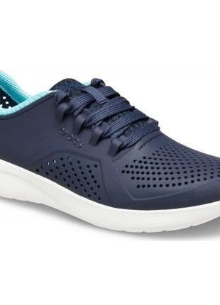 Крокс кросівки лайтрайд пейсер сині з блакитним crocs literide pacer navy/ice blue4 фото