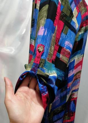 ⛔ туника  платье   рубашка  удлинённая спинка из натуральной ткани штапель5 фото