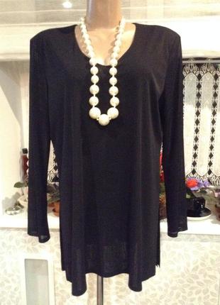 Шикарна, люба чорна блузочка базова