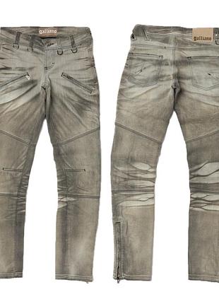 Galliano distressed denim washed jeans жіночі джинси