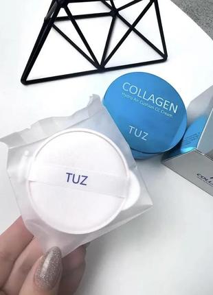 Кушон tuz collagen 2 в 1 (в комплекте с дополнительным рефилом) 01 айвори, 02 натуральный2 фото