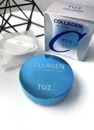 Кушон tuz collagen 2 в 1 (в комплекте с дополнительным рефилом) 01 айвори, 02 натуральный1 фото