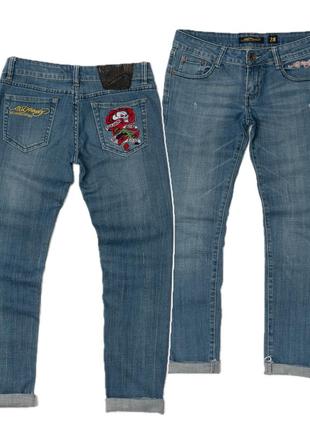 Ed hardy vintage denim jeans&nbsp; женские джинсы1 фото