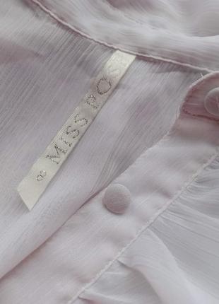 Белая блузка с рюшами, классическая блуза белая4 фото
