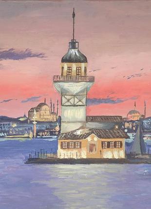 Картина олійними фарбами киз кулесі,