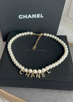 Кольє сережки в стилі chanel