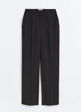 H&m черные прямые брюки l