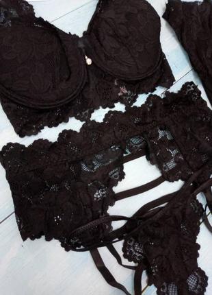 S m anica чорний комплект білизни livco corsetti2 фото