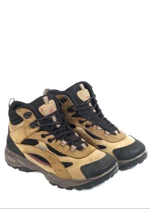 Кожаные женские ботинки ecco gtx brown leather waterproof hiking оригинал6 фото