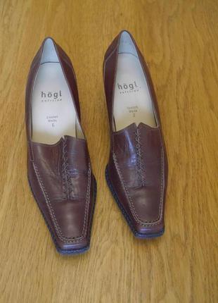 Туфлі шкіряні розмір 6 на 369 стелька 27,9 см hogl
