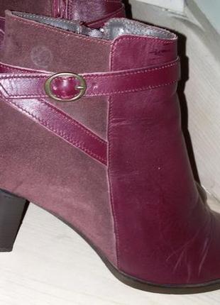 Betty london- восхитительные демисезонные кожаные ботинки 40 размера (26.7 см)5 фото