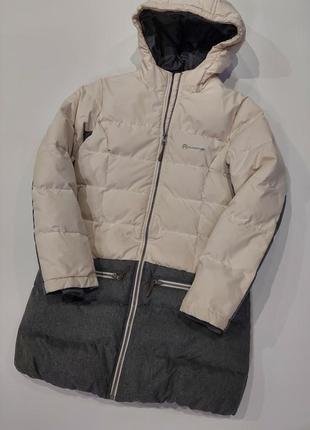 Крутая куртка, пуховик outventure молочная с серым 10-13 лет10 фото