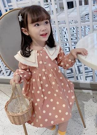Сукня в горох 90-140 р