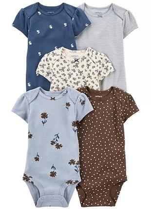 Боді бодіки з коротким рукавом для дівчинки carter’s картерс
