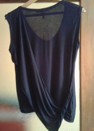 Стильная оригинальная черная майка