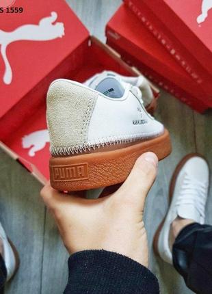 Кросівки puma han kjobenhavn жіночі біло-коричневі5 фото