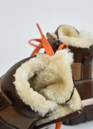 Стильные зимние ботинки на меху / сапоги на шнуровке4 фото