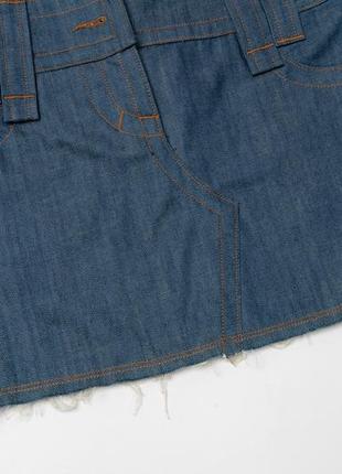 Galliano denim mini skirt мини юбка3 фото