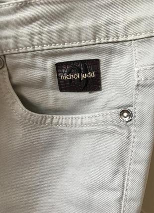 Супер крутые штаны джинсы светлые с лейбой италия2 фото
