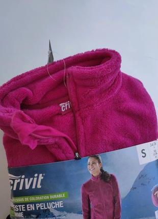 Плюшевая флисовая меховушка кофта толстовка худи crivit флиска xs, s, m, l, xl, 34, 36, 38, 40, 42, 44, 465 фото