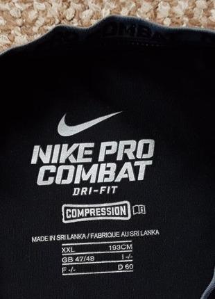 Nike pro рашгард компрессионная футболка оригинал (xxl)7 фото