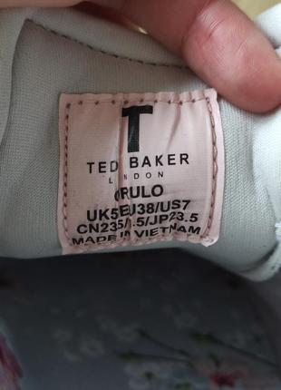 Фирменные женские тканевые кеды кроссовки ted baker, англия. оригинал. размер 38.8 фото