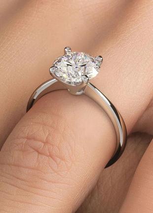 Женское золотое кольцо с бриллиантом 1,00 карат. для предложения/помолвки. новое5 фото