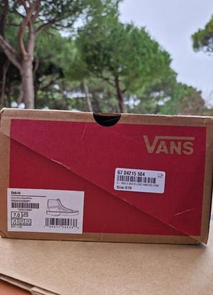 Замшевые кеды vans sk8-hi, оригинал, размер 39 (25см)10 фото