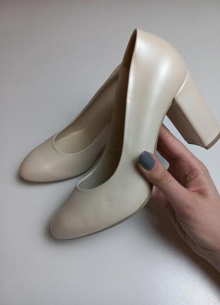 Туфли женские бежевые (1621)