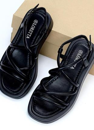 Босоножки сандали черные плетеные римлянки9 фото