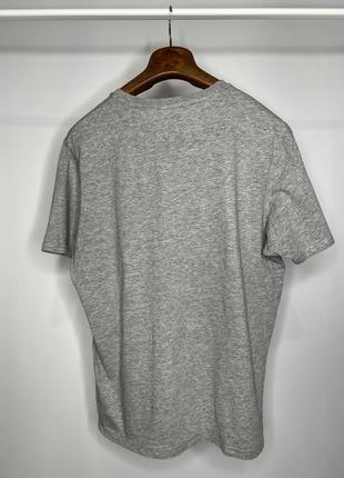 Farah базовая мужская футболка l серого цвета с маленьким лого5 фото