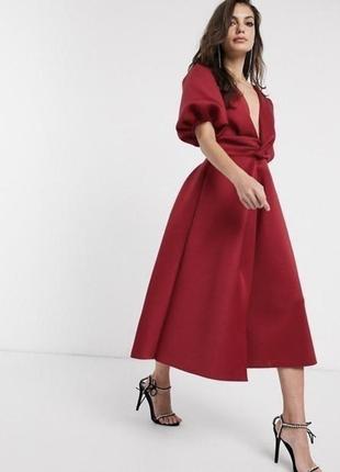 Мыди платья с пышными рукавами