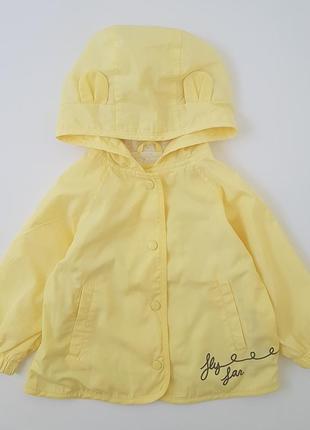 Куртка вітровка плащ zara для дівчинки 1,5-2 роки