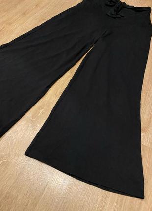 Штаны черные широкие y2k4 фото