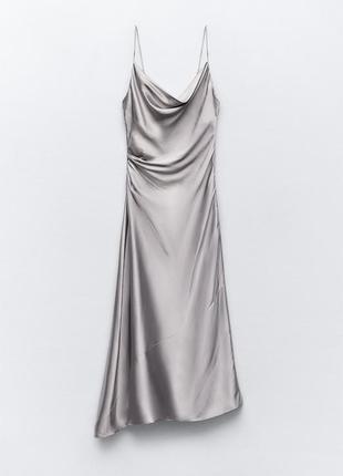 Zara сукня міді slip , m5 фото