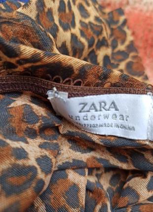 Майка хижий принт zara underwear3 фото