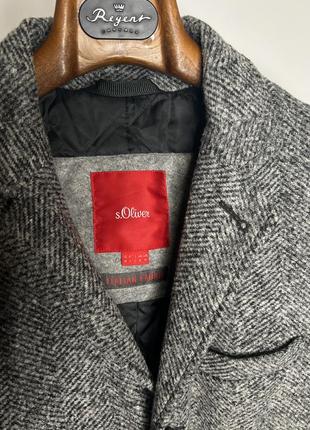 S.oliver мужское шерстяное итальянское пальто классическое размер m3 фото