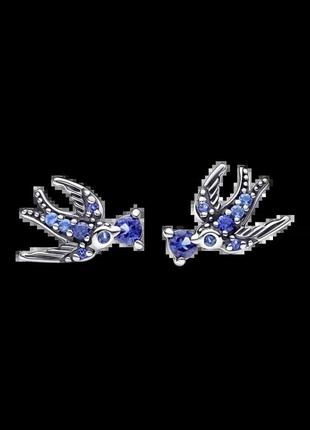 Сережки пандора pandora "блискуча ластівка" (арт. 292568c01) - неперевершена елегантність