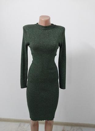 Платье в рубчик