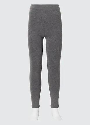 Теплые леггинсы, лосины "heattech" uniqlo с пушистой подкладкой. из подросткового отдела, на взрослый xs,s и даже небольшую m