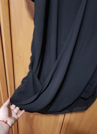 Легкая летняя удлиненная рубашка, удлиненная черная блузка, блузочка4 фото