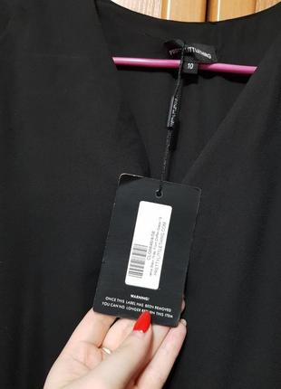 Легкая летняя удлиненная рубашка, удлиненная черная блузка, блузочка7 фото