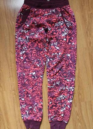 Puma sweat pants purple potent теплые байковые штаны