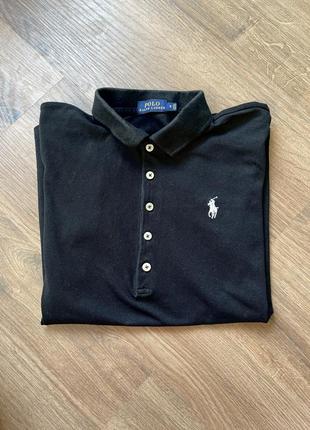 Чорна жіноча футболка polo ralph lauren s6 фото